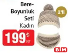 BERE-BOYUNLUK SETİ KADIN 2'Lİ fiyat ve kampanya bilgisi